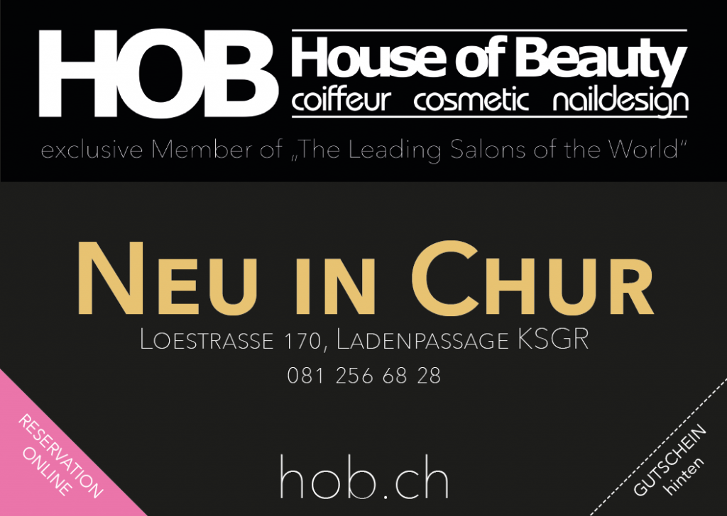 Hob House Of Beauty Mit Standorten In Mels Mels Uptown Chur Balzers Ruggell Und Degersheim